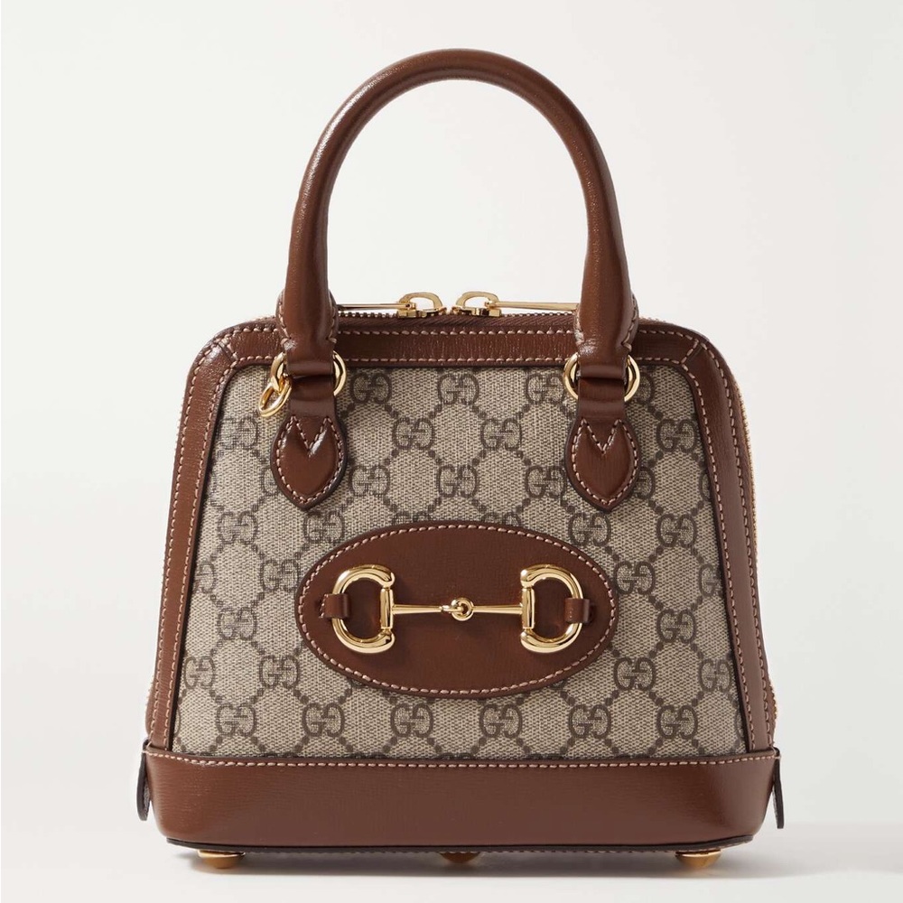 LIKE NEW GUCCI HORSEBIT 1955 MINI TOP HANDLE BAG - DUST BAG INCLUDED - BEIGE